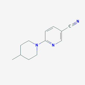 molecular formula C12H15N3 B7808339 6-(4-Methylpiperidin-1-yl)nicotinonitrile 