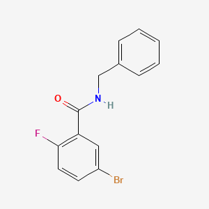 molecular formula C14H11BrFNO B7808379 N-benzyl-5-bromo-2-fluorobenzamide 