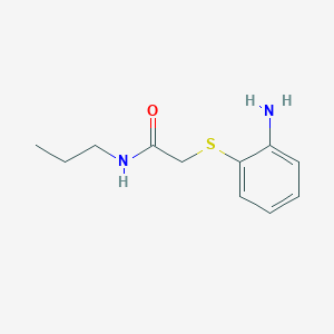 2-[(2-aminophenyl)sulfanyl]-N-propylacetamide