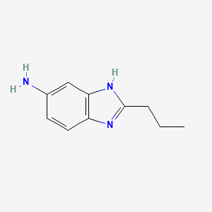 molecular formula C10H13N3 B7808457 2-Propyl-1H-benzo[d]imidazol-5-amine 