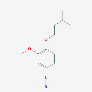 molecular formula C13H17NO2 B7808467 4-(Isopentyloxy)-3-methoxybenzonitrile 