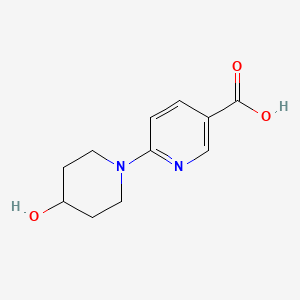 6-(4-Hydroxypiperidin-1-yl)pyridine-3-carboxylic acid