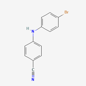 molecular formula C13H9BrN2 B7808483 4-[(4-Bromophenyl)amino]benzonitrile 