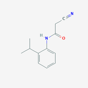 2-cyano-N-[2-(propan-2-yl)phenyl]acetamide