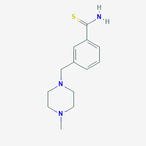 3-[(4-Methylpiperazin-1-yl)methyl]benzene-1-carbothioamide
