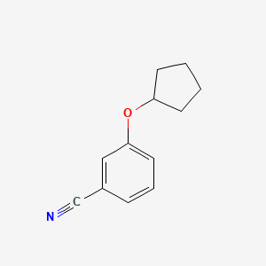 molecular formula C12H13NO B7808522 3-Cyclopentyloxy-benzonitrile 