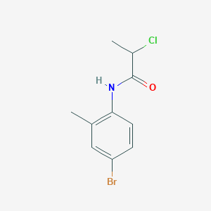 molecular formula C10H11BrClNO B7808539 N-(4-bromo-2-methylphenyl)-2-chloropropanamide 