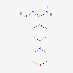 molecular formula C11H15N3O2 B7808548 N'-hydroxy-4-morpholin-4-ylbenzenecarboximidamide 