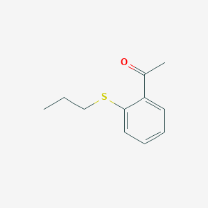 molecular formula C11H14OS B7808571 2'-(n-Propylthio)acetophenone CAS No. 70201-56-8