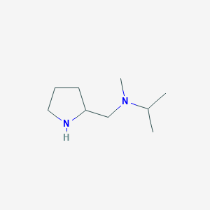 molecular formula C9H20N2 B7808666 N-Methyl-N-(pyrrolidin-2-ylmethyl)propan-2-amine 