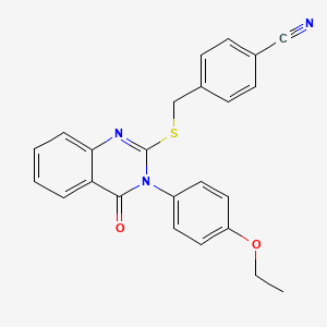 4-(((3-(4-Ethoxyphenyl)-4-oxo-3,4-dihydroquinazolin-2-yl)thio)methyl)benzonitrile