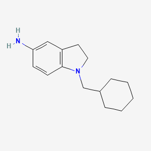 1-(Cyclohexylmethyl)-2,3-dihydroindol-5-amine