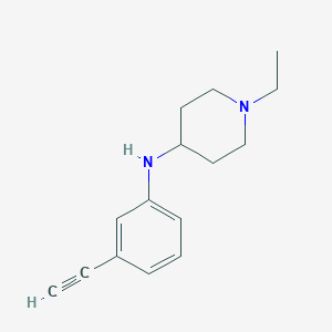 molecular formula C15H20N2 B7808832 1-ethyl-N-(3-ethynylphenyl)piperidin-4-amine 