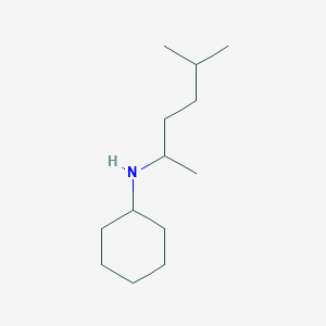 molecular formula C13H27N B7808847 N-(5-Methylhexan-2-YL)cyclohexanamine 