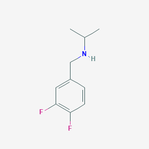 molecular formula C10H13F2N B7808852 N-[(3,4-Difluorophenyl)methyl]propan-2-amine CAS No. 823189-81-7