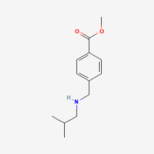 molecular formula C13H19NO2 B7808862 Methyl 4-{[(2-methylpropyl)amino]methyl}benzoate 