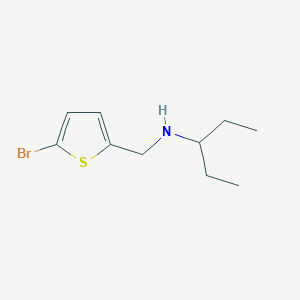 molecular formula C10H16BrNS B7808869 [(5-Bromothiophen-2-YL)methyl](pentan-3-YL)amine 
