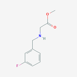 Methyl 2-{[(3-fluorophenyl)methyl]amino}acetate