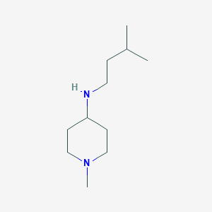 molecular formula C11H24N2 B7808899 1-methyl-N-(3-methylbutyl)piperidin-4-amine 