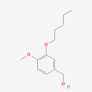 molecular formula C13H20O3 B7808958 (4-Methoxy-3-(pentyloxy)phenyl)methanol 