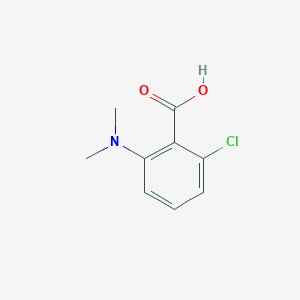 molecular formula C9H10ClNO2 B7809007 2-Chloro-6-(dimethylamino)benzoic acid 