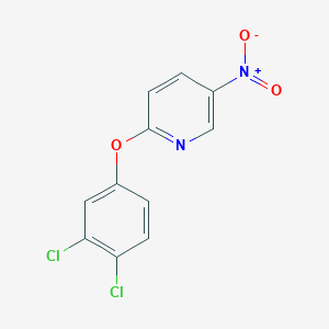 molecular formula C11H6Cl2N2O3 B7809038 2-(3,4-Dichlorophenoxy)-5-nitropyridine 