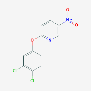 molecular formula C11H6Cl2N2O3 B7809038 2-(3,4-二氯苯氧基)-5-硝基吡啶 