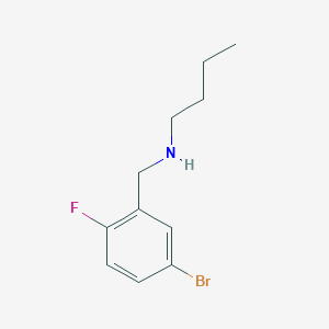 molecular formula C11H15BrFN B7809096 [(5-Bromo-2-fluorophenyl)methyl](butyl)amine 
