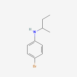 molecular formula C10H14BrN B7809108 4-bromo-N-(butan-2-yl)aniline 