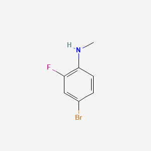 molecular formula C7H7BrFN B7809140 4-溴-2-氟-N-甲基苯胺 