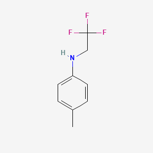 molecular formula C9H10F3N B7809147 4-Methyl-N-(2,2,2-trifluoroethyl)aniline CAS No. 62351-55-7