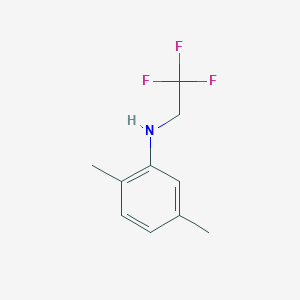 molecular formula C10H12F3N B7809148 (2,5-Dimethyl-phenyl)-(2,2,2-trifluoro-ethyl)-amine 