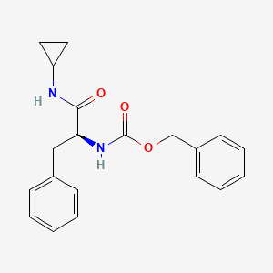 molecular formula C20H22N2O3 B7809184 benzyl N-[(2S)-1-(cyclopropylamino)-1-oxo-3-phenylpropan-2-yl]carbamate 