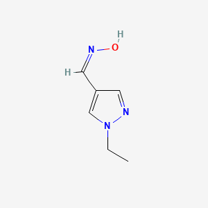 molecular formula C6H9N3O B7809355 (4Z)-1-Ethylpyrazole-4-carbaldehyde oxime 