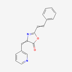 2-(2-Phenylethenyl)-4-[(pyridin-3-yl)methylidene]-4,5-dihydro-1,3-oxazol-5-one