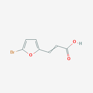 molecular formula C7H5BrO3 B7809368 3-(5-Bromofuran-2-yl)prop-2-enoic acid 