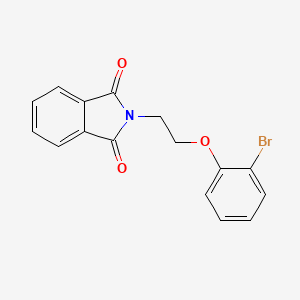 molecular formula C16H12BrNO3 B7809380 2-[2-(2-Bromanylphenoxy)ethyl]isoindole-1,3-dione 