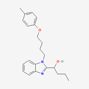 1-{1-[4-(4-methylphenoxy)butyl]-1H-benzimidazol-2-yl}butan-1-ol