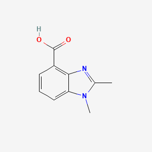 molecular formula C10H10N2O2 B7809467 1,2-Dimethyl-1H-benzo[d]imidazole-4-carboxylic acid 