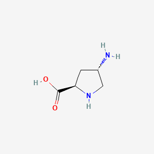 molecular formula C5H10N2O2 B7809524 (2R,4S)-4-Aminopyrrolidine-2-carboxylic acid 