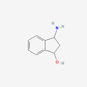 molecular formula C9H11NO B7809527 3-amino-2,3-dihydro-1H-inden-1-ol 