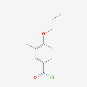 molecular formula C11H13ClO2 B7809564 3-Methyl-4-propoxybenzoyl chloride CAS No. 91552-45-3