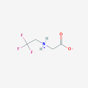 molecular formula C4H6F3NO2 B7809581 2-(2,2,2-Trifluoroethylazaniumyl)acetate 