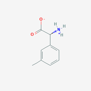 molecular formula C9H11NO2 B7809593 (2R)-2-azaniumyl-2-(3-methylphenyl)acetate 