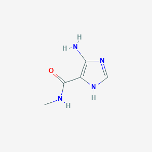 molecular formula C5H8N4O B7809646 4-amino-N-methyl-1H-imidazole-5-carboxamide CAS No. 53525-66-9
