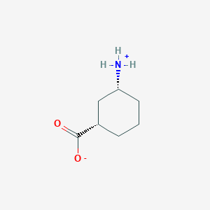 molecular formula C7H13NO2 B7809679 (1S,3R)-3-Ammoniocyclohexanecarboxylate 