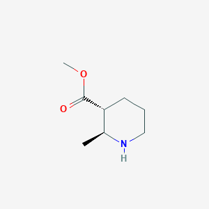 molecular formula C8H15NO2 B7809697 (2S,3R)-2-Methyl-piperidine-3-carboxylic acid methyl ester CAS No. 476187-34-5