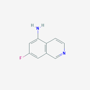 molecular formula C9H7FN2 B7809698 7-Fluoroisoquinolin-5-amine 