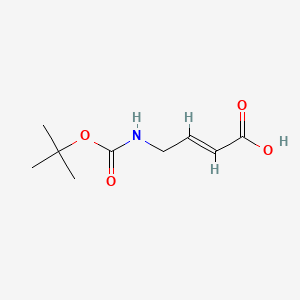 molecular formula C9H15NO4 B7809742 4-((叔丁氧羰基)氨基)丁-2-烯酸 CAS No. 89711-09-1