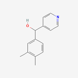 molecular formula C14H15NO B7809897 (3,4-Dimethylphenyl)(4-pyridinyl)methanol 